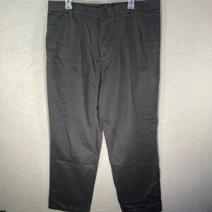 Dockers Mens Dress Pants‎ 38x32 Black Pleated Classic Fit Business Casual